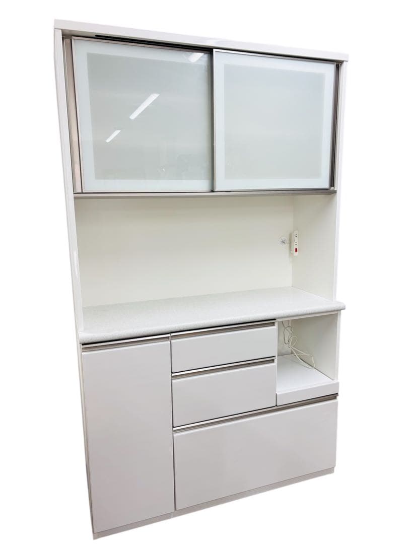 ニトリ キッチンボード アルミナ2 120KB WH