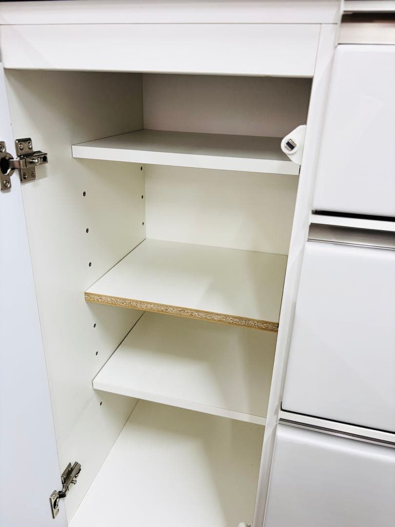 ニトリ キッチンボード アルミナ2 120KB WH