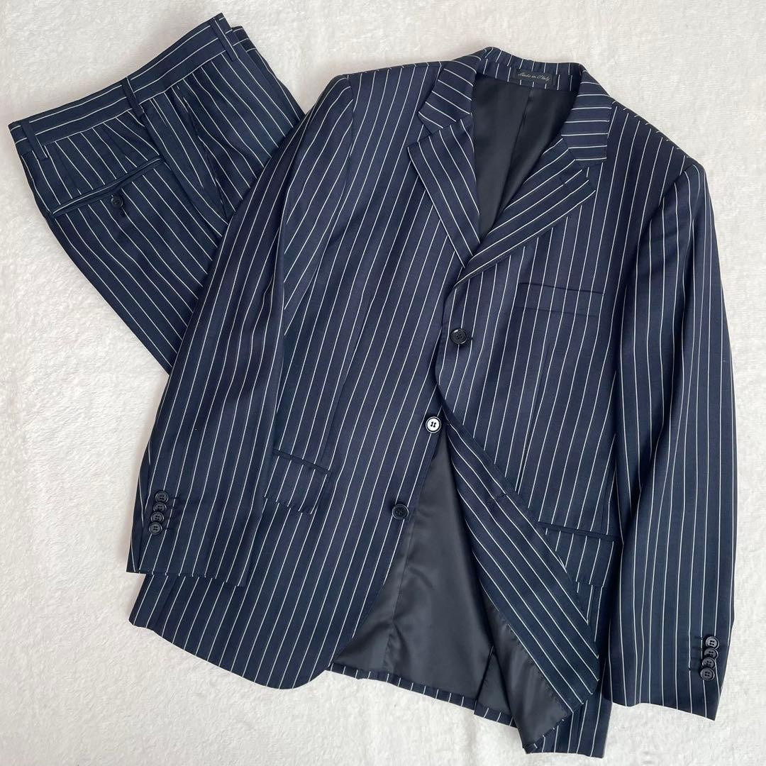 美品 BARNEYS NEW YORK ビジネススーツ ロロピアーナ カシミヤ混