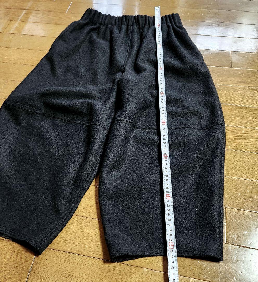 さとバルーンパンツ　圧縮ウール黒