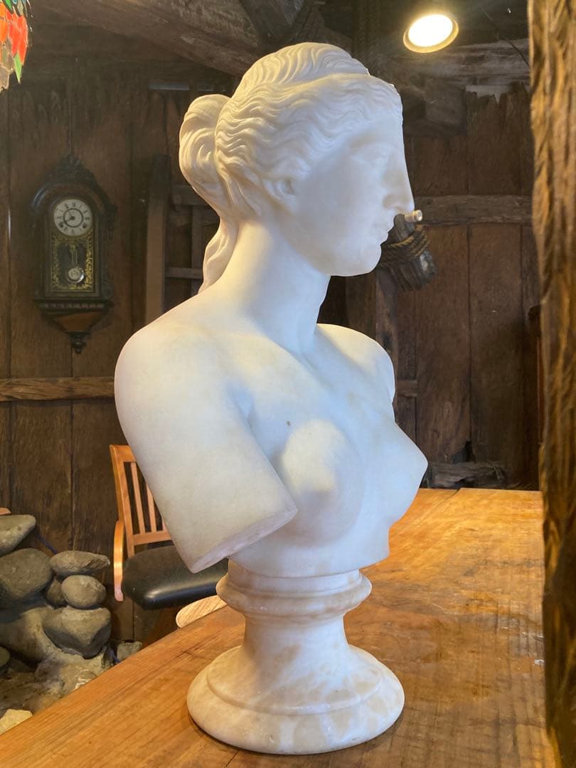 ビーナスの胸像　大理石像