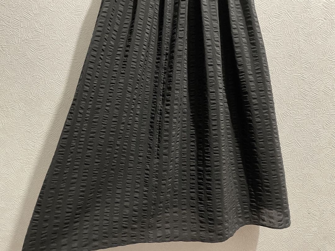 BALENCIAGA シアサッカー シフォン シルク ワンピース