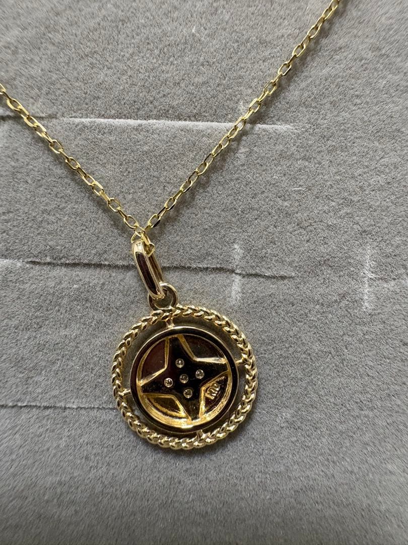 K10イエローゴールド ダイヤモンド ネックレス