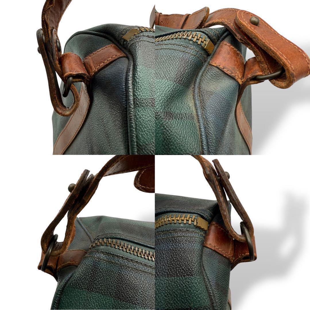 ポロ ラルフローレン ボストンバッグ PVC レザー 2way クロスボディ