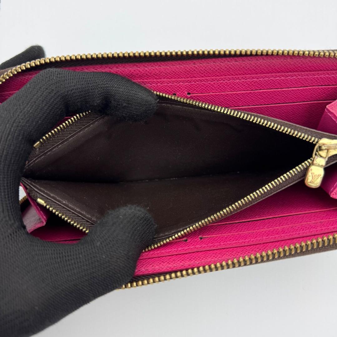 ルイヴィトン 長財布 ポルトフォイユ クレマンス モノグラム フラワー ブラウン