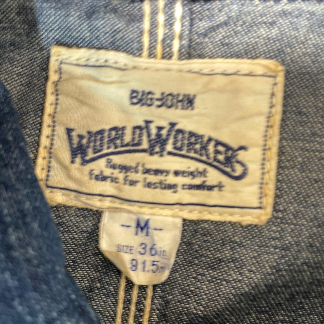 ビッグジョン　WORLD WORKERS デニム カバーオール　最終値引き