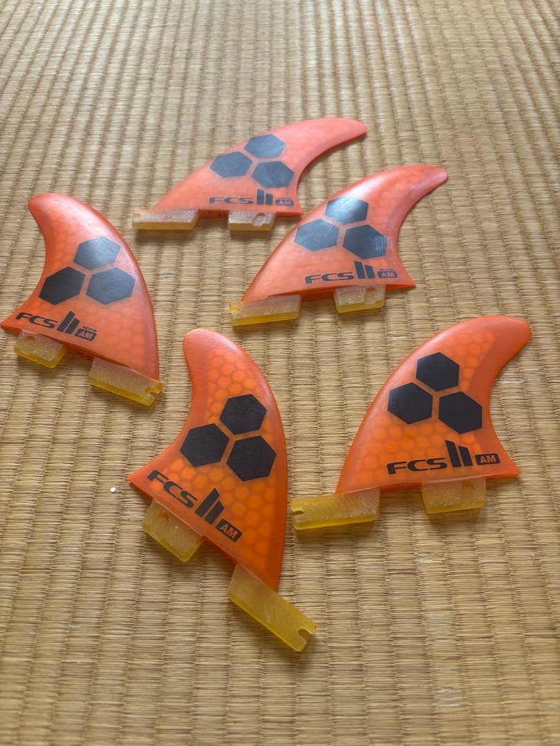 FCS2 AM トライ・クワッドフィン オレンジ　5枚セット