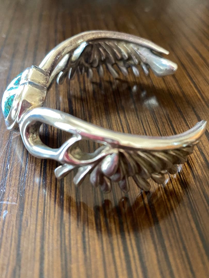 ハート　ターコイズ　バングル