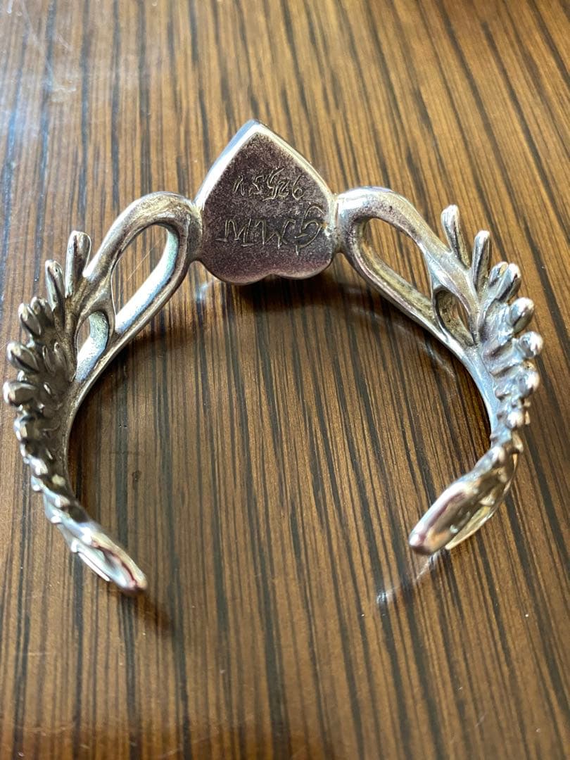 ハート　ターコイズ　バングル