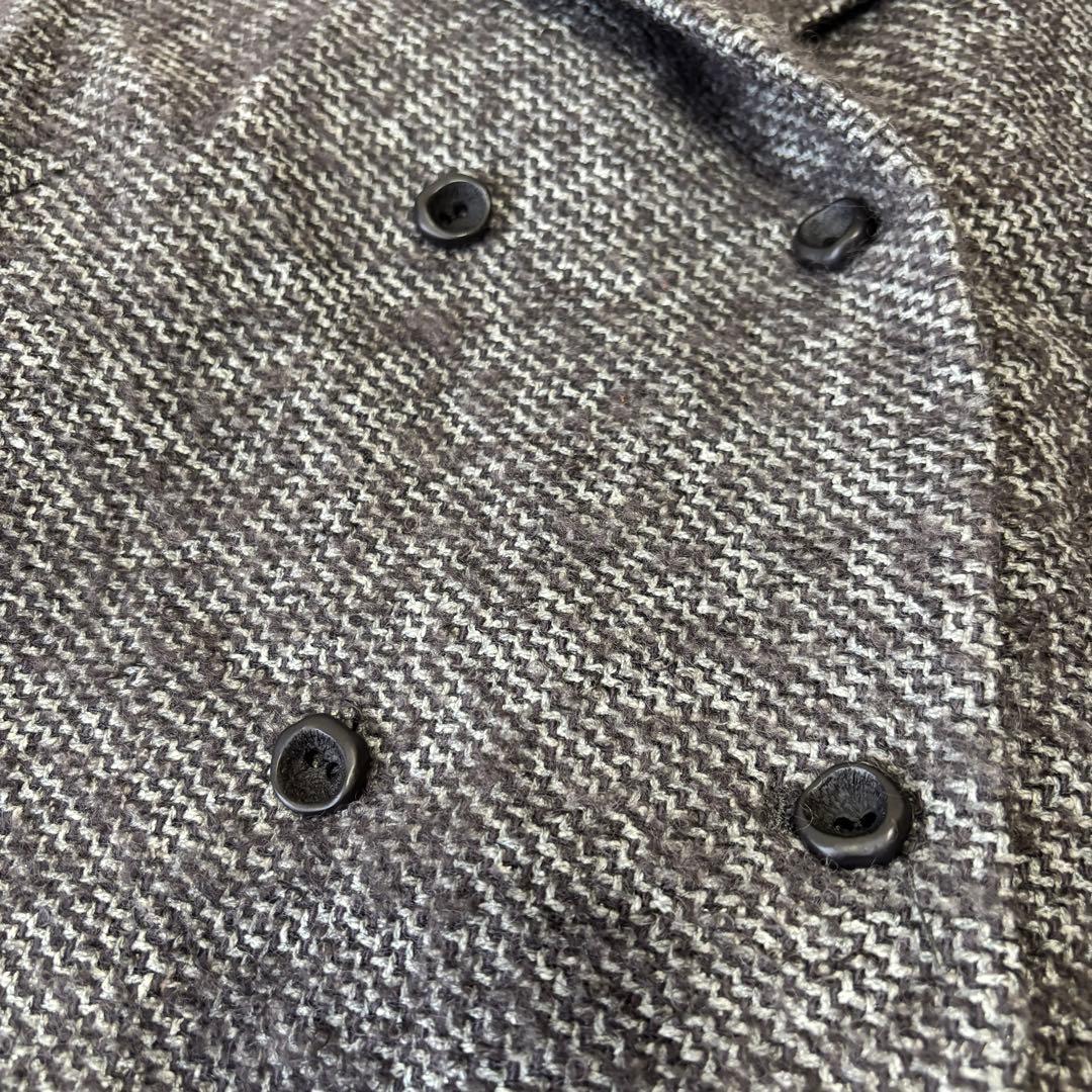 Sybilla シビラ ツイード ダブルコート グレー系 レディース M