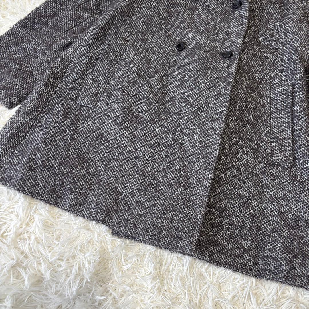 Sybilla シビラ ツイード ダブルコート グレー系 レディース M