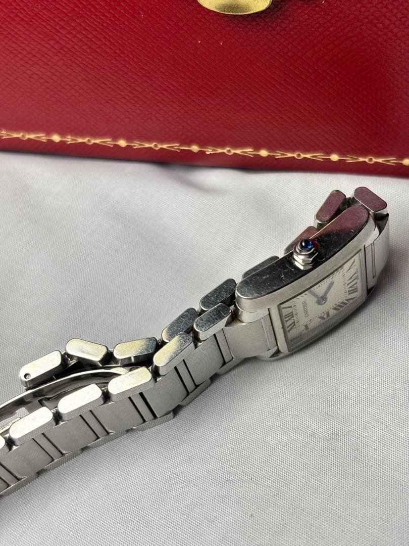 出品本日迄✨カルティエ　時計　タンクフランセーズ　 W51008Q3 電池交換済