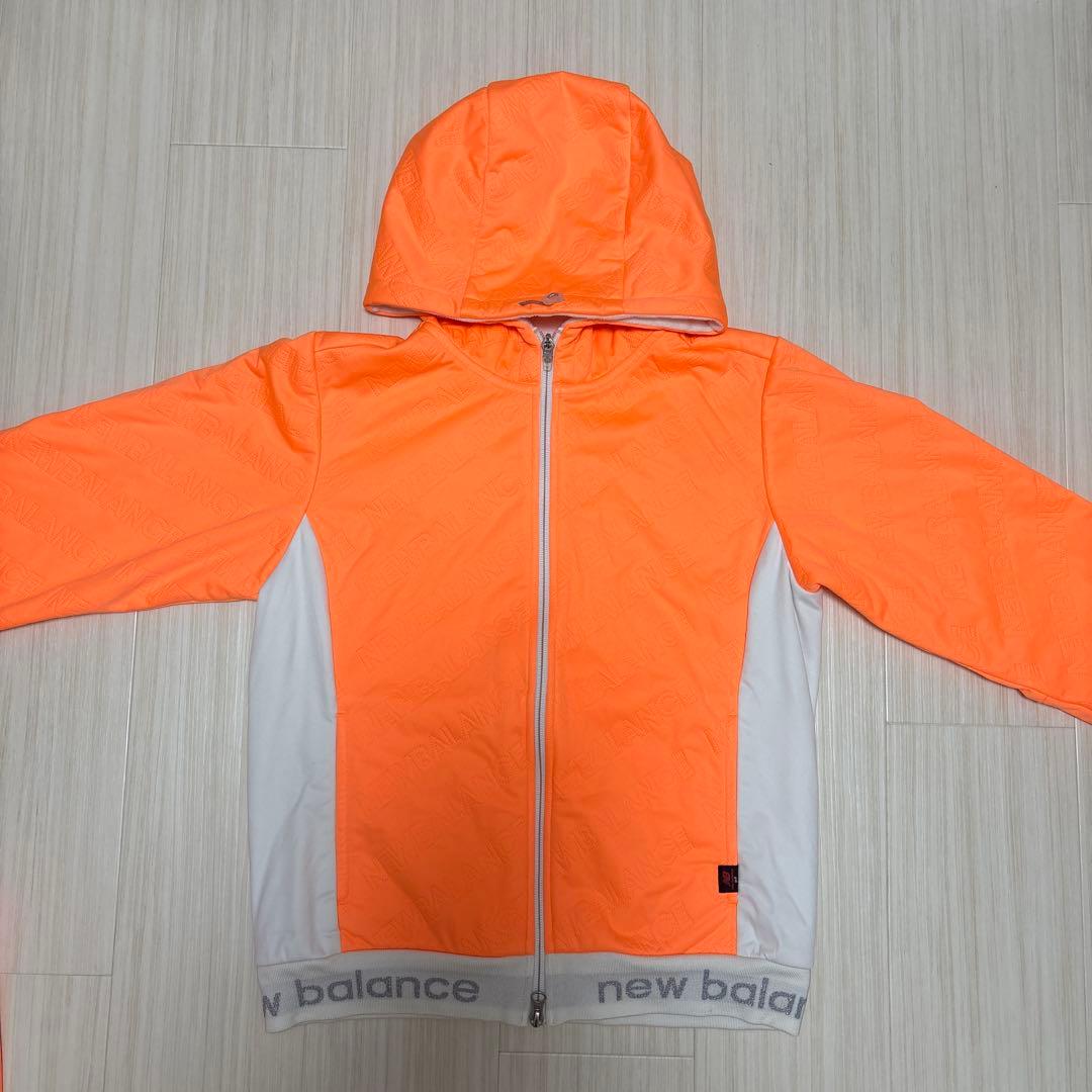 美品　ニューバランス　ゴルフ　セットアップ　防風　防寒　レディースウェア　裏起毛