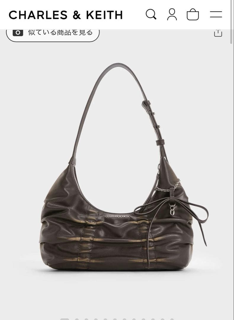 チャールズアンドキース CHARLES & KEITH バッグ ブラウン