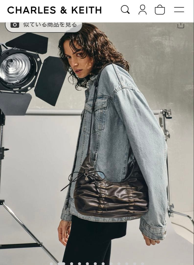 チャールズアンドキース CHARLES & KEITH バッグ ブラウン