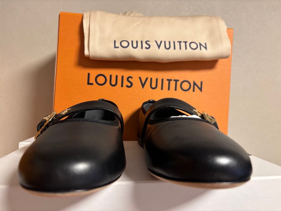 新品　ルイヴィトン　ロミー バレリーナ パンプス　モノグラム　フラットシューズ