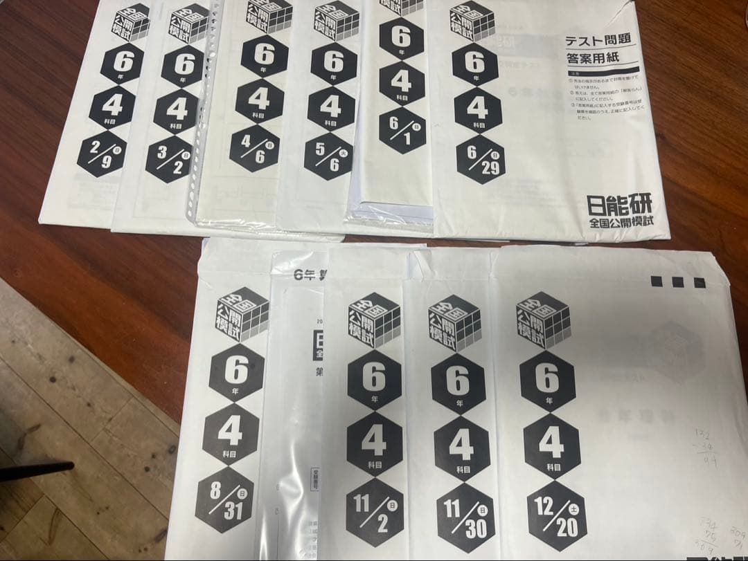 日能研　全国公開模試　2025年　6年
