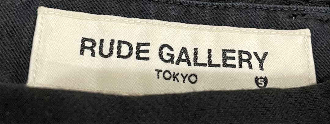 RUDE GALLERY TUCK TROUSERS BLACK 5（XL）美品
