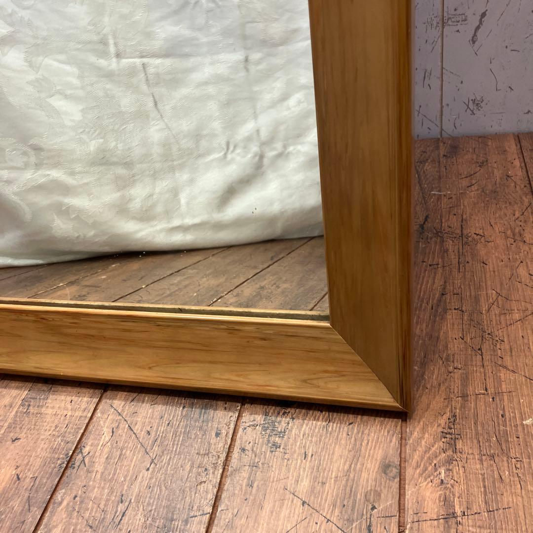 ヴィンテージ 木製フレーム 壁掛けミラー ウォールミラー 鏡 姿見 大型