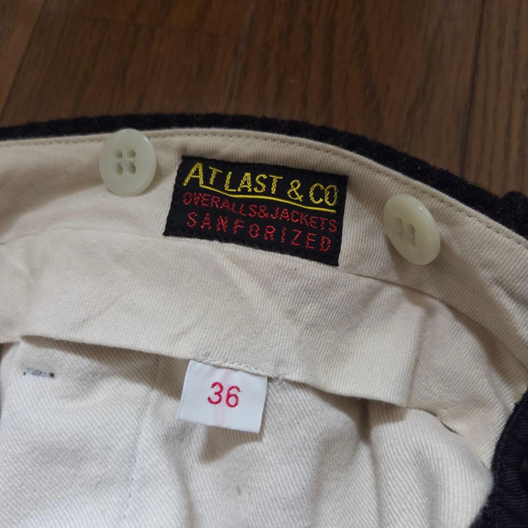 Atlast&Co 千鳥柄 ウール スラックス