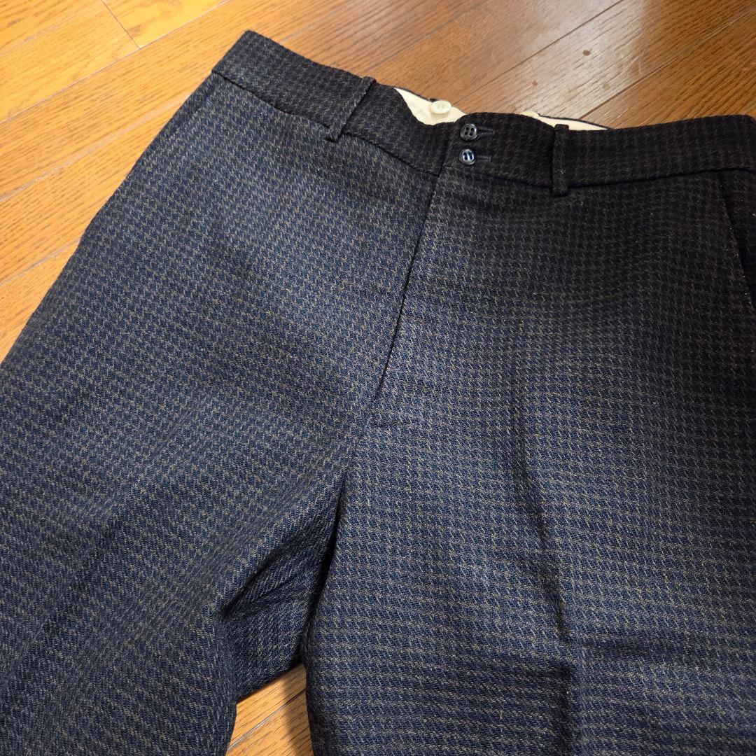 Atlast&Co 千鳥柄 ウール スラックス