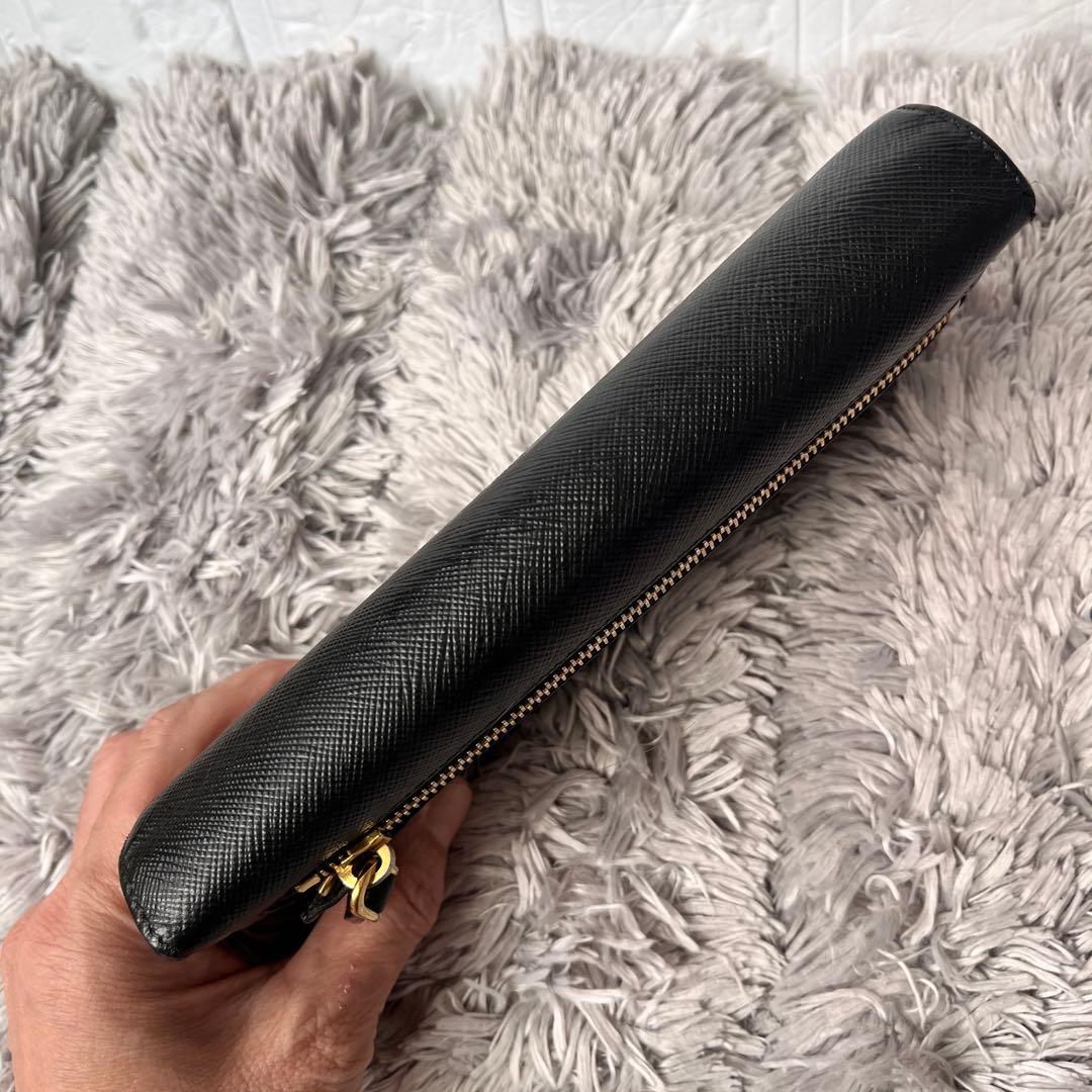 PRADA サフィアーノ　マルチカラー　長財布　メタルロゴ　サフィアーノ