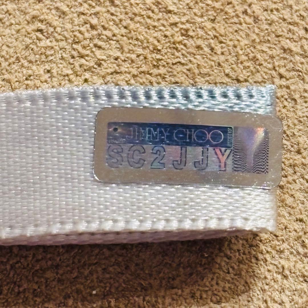 ジミーチュウ パーティバッグ グリッターラメ チェーン ゴールド金具 肩掛け可能