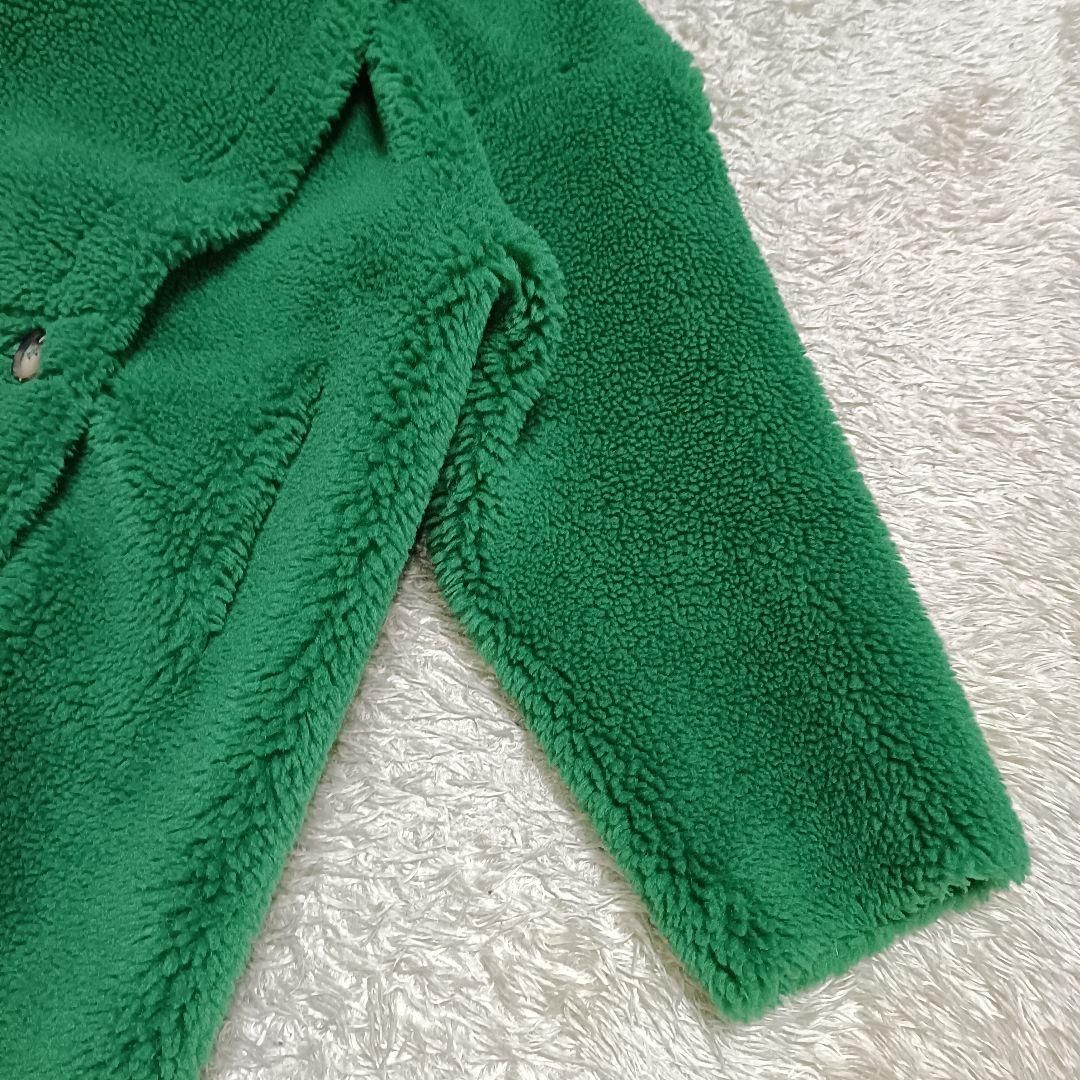 【現行品】美品✨️LIGNAGGIO リナージオ ウール混 フードボアコート 緑