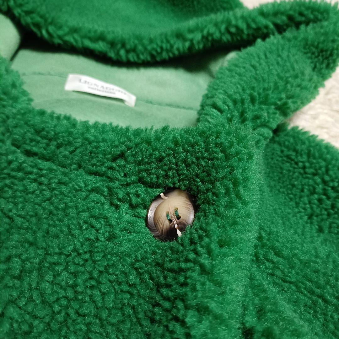 【現行品】美品✨️LIGNAGGIO リナージオ ウール混 フードボアコート 緑