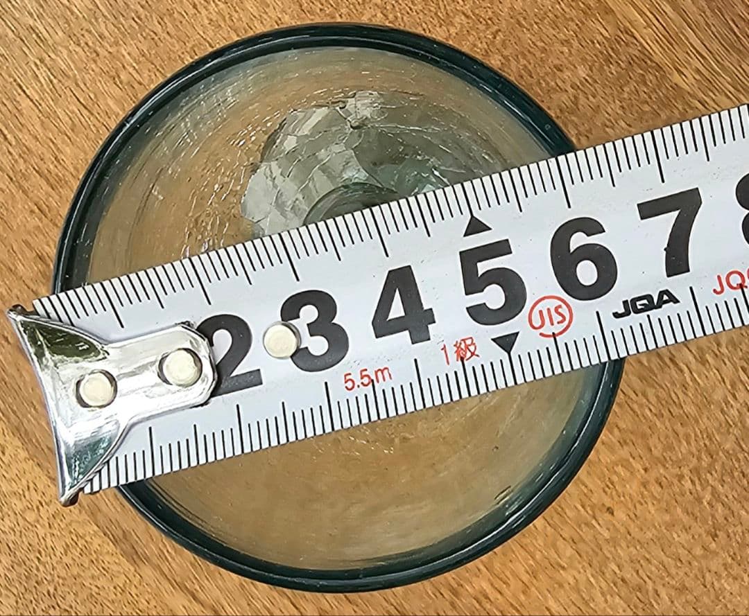 琉球ガラス 　ワイングラス　アンティーク　=昭和=　４脚セット