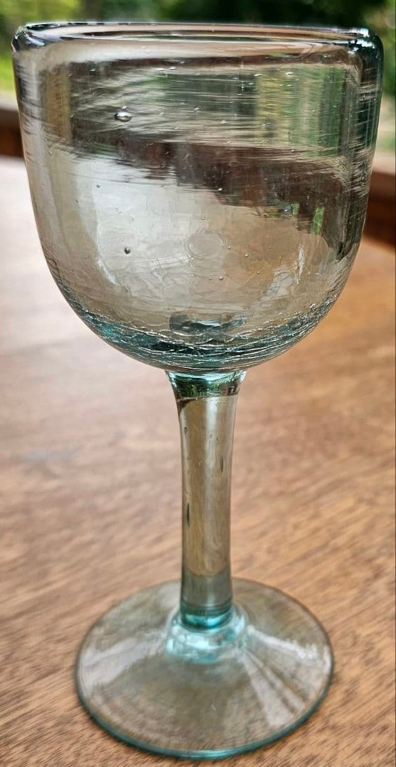 琉球ガラス 　ワイングラス　アンティーク　=昭和=　４脚セット