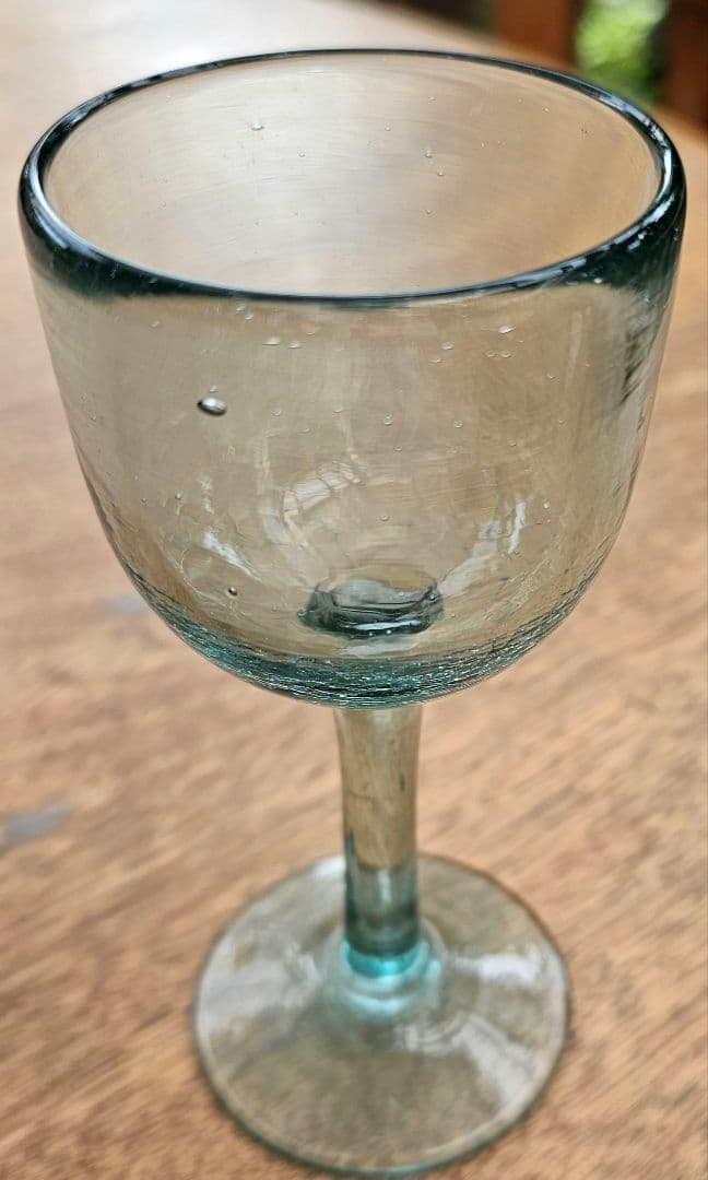 琉球ガラス 　ワイングラス　アンティーク　=昭和=　４脚セット