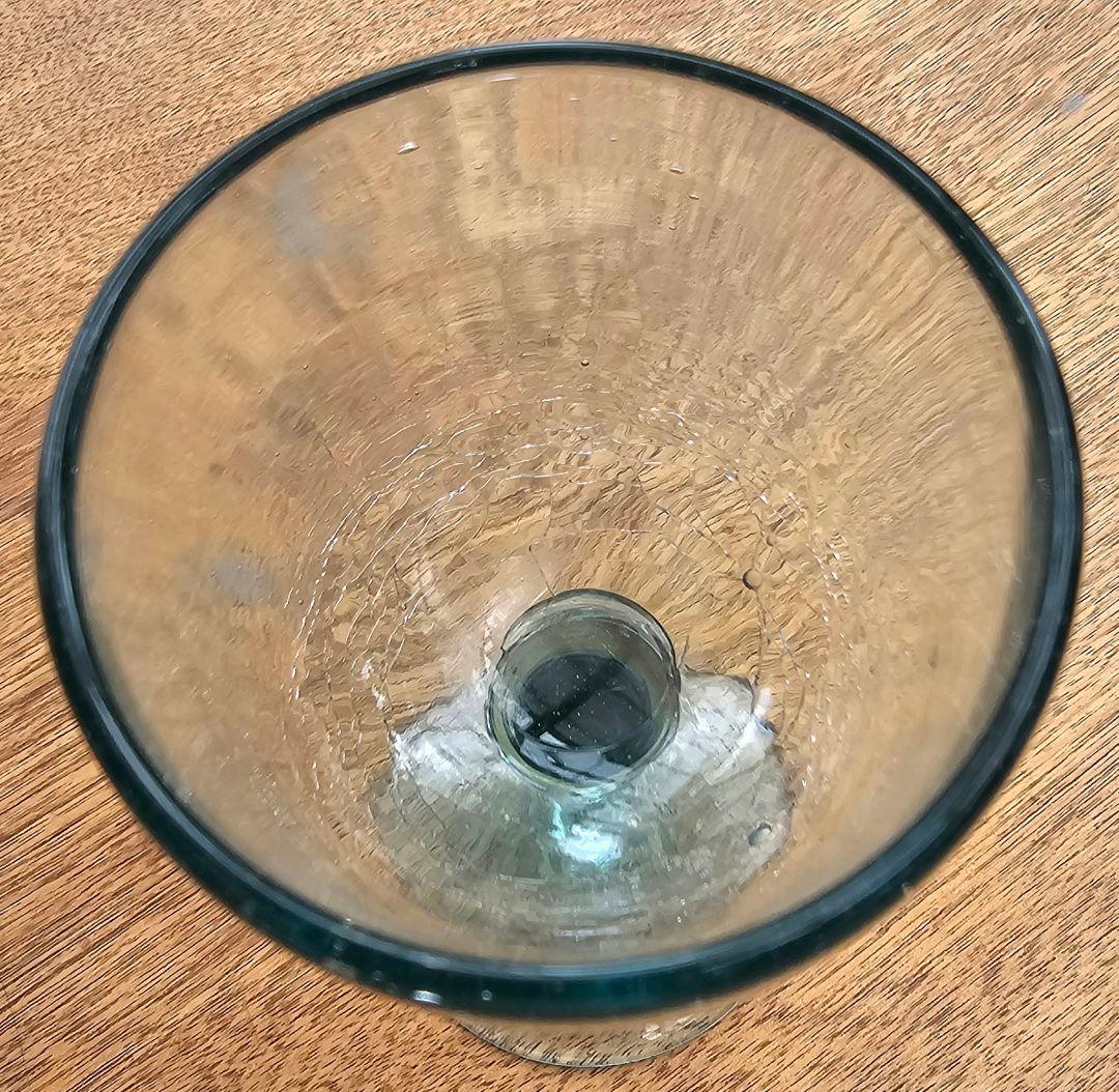 琉球ガラス 　ワイングラス　アンティーク　=昭和=　４脚セット