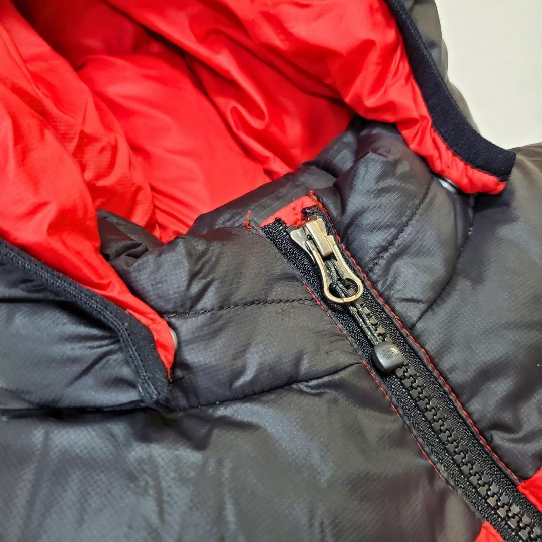 ⭐美品　ノースフェイス　アコンカグアフーディー ダウンジャケット　110　赤防寒