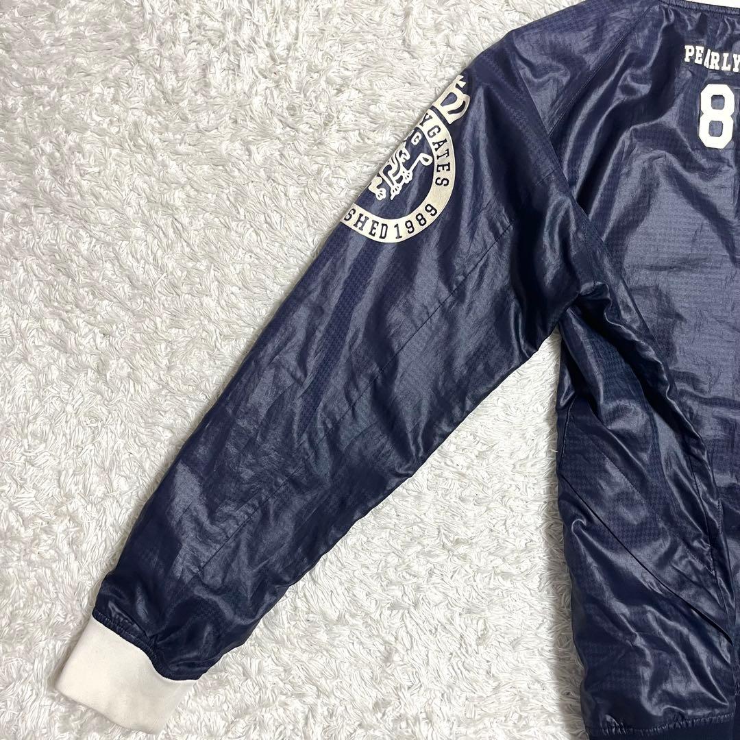 ✨入手困難✨パーリーゲイツ ナイロンジャケット 千鳥格子 ロゴ Lサイズ 蓄熱