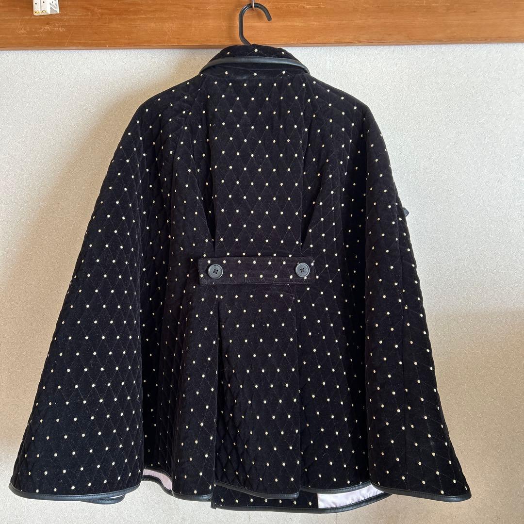 Bibiy. ビビィ ODETTE CAPE ドット柄 ポンチョ・ケープコート