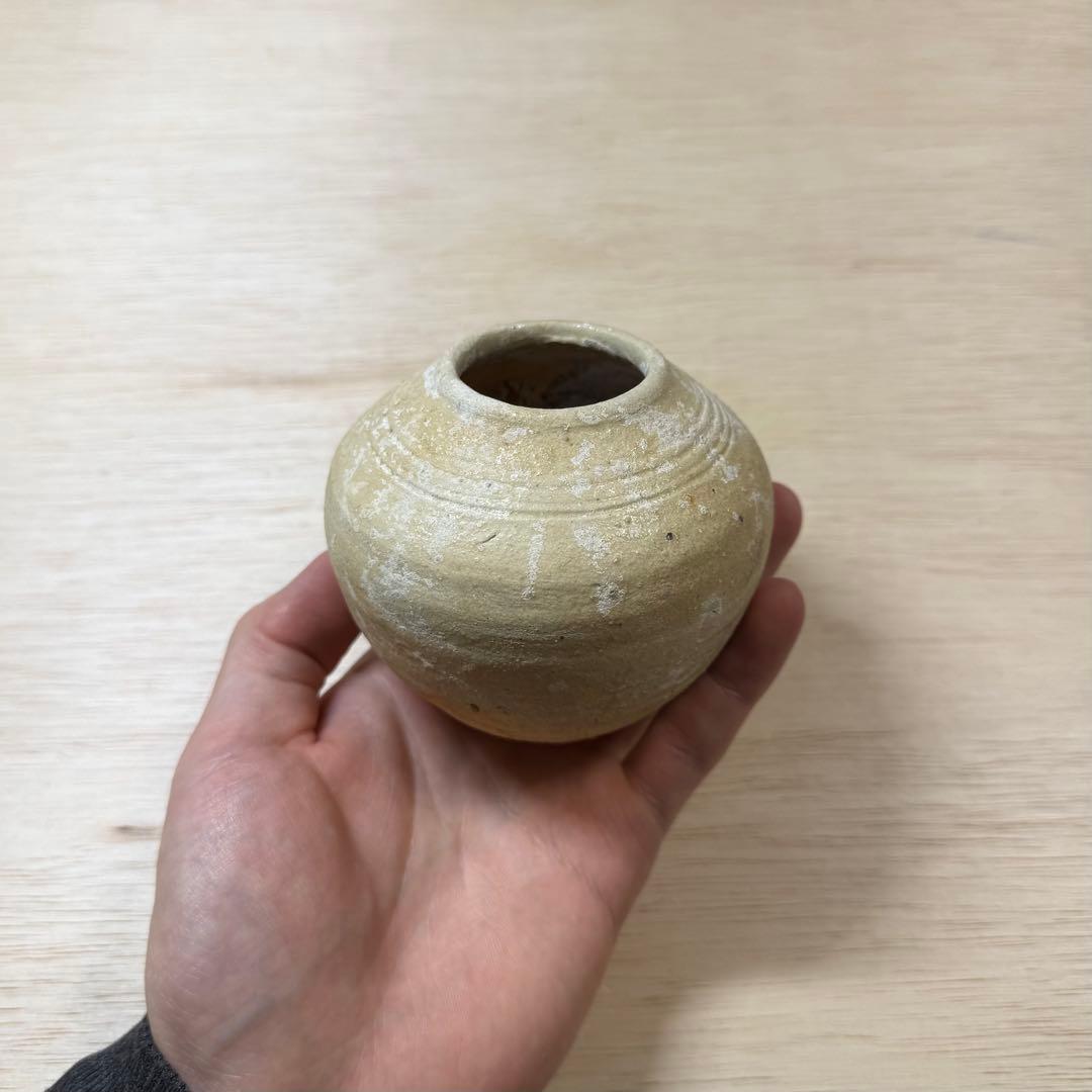 古瀬戸 灰釉 水滴 室町時代 発掘品 陶片 古美術 骨董 民藝 古美濃 古常滑