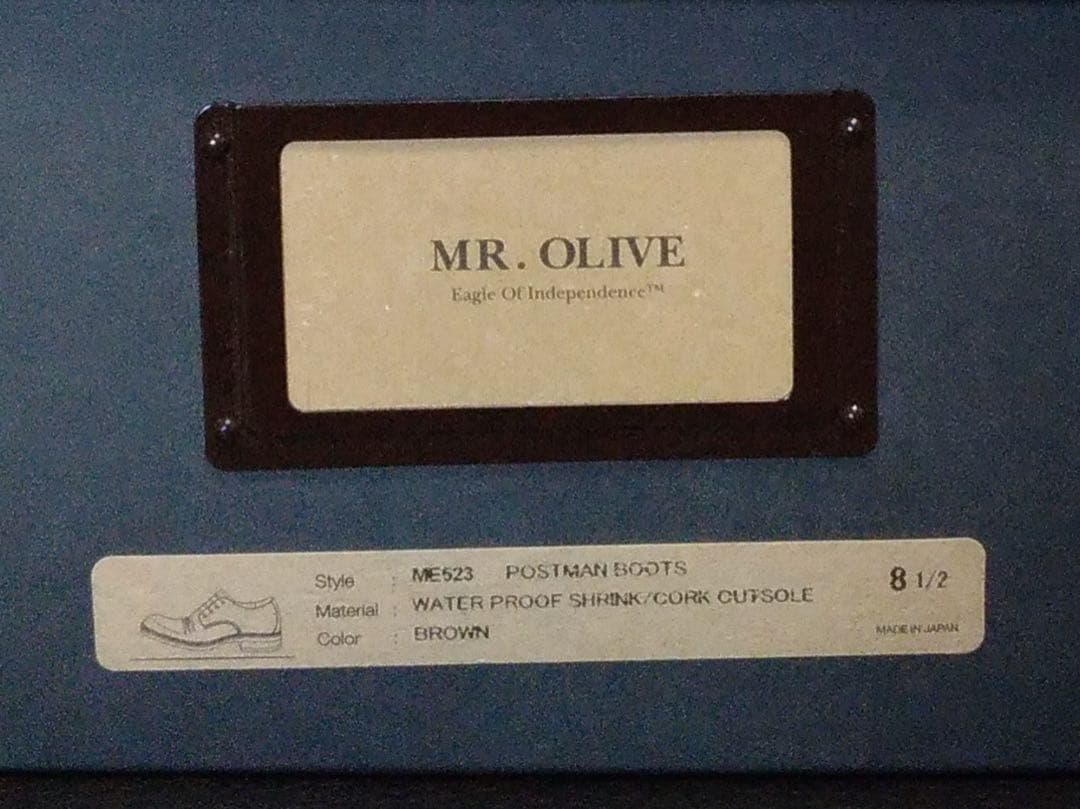 【値下げ】MR.OLIVE 本革ブーツ E.O.I  POSTMAN BOOTS