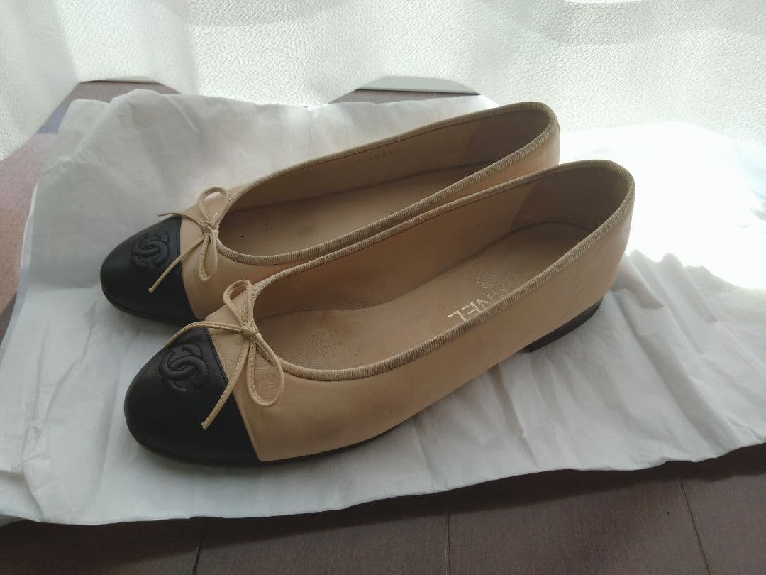 CHANEL バレエシューズ フラットシューズ シャネル バレリーナ 正規品