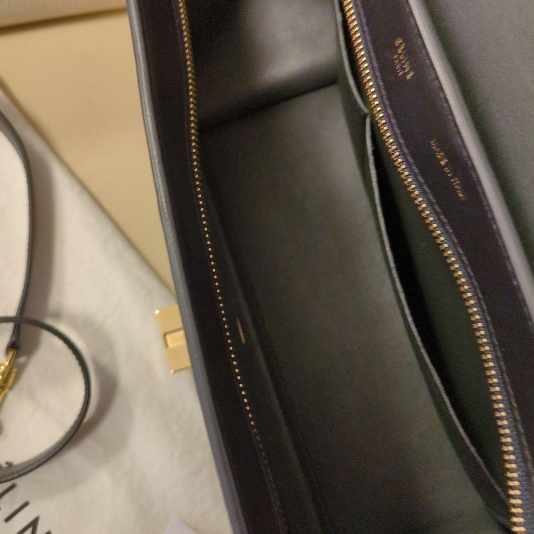 ✨美品✨セリーヌトラペラーズレザースエード２wayバッグ　ＢＬＡＣＫ！