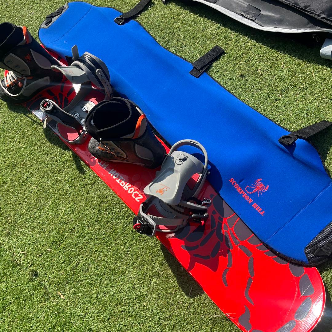 限界価格！スコーピオンスノーボードフルセット　ボード、ビンディング、靴、カバー