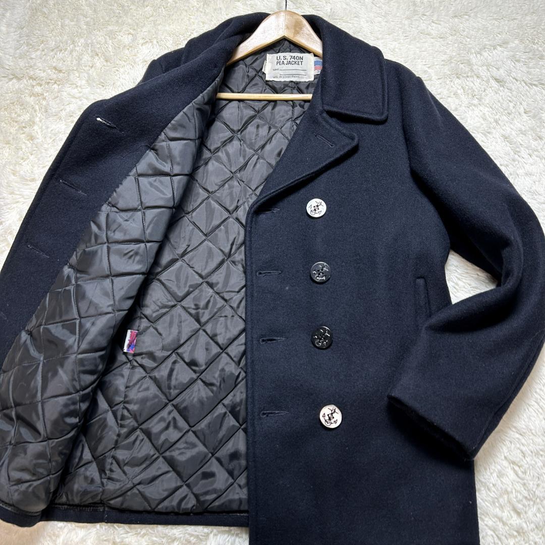 美品✨ショット 740N ピーコート キルティング ダブルボタン アメリカ製 M