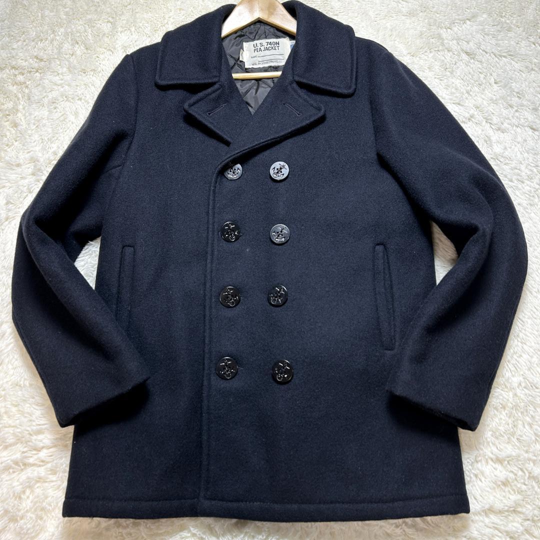 美品✨ショット 740N ピーコート キルティング ダブルボタン アメリカ製 M