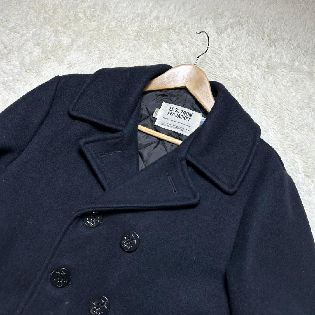 美品✨ショット 740N ピーコート キルティング ダブルボタン アメリカ製 M