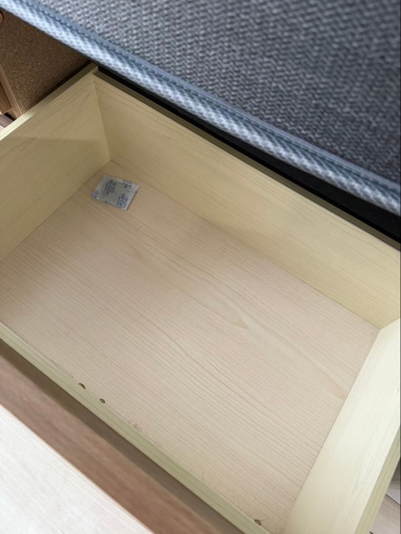 コンセント収納付きシングルベッドフレーム　ニトリ　マットレスセット　家財便不可