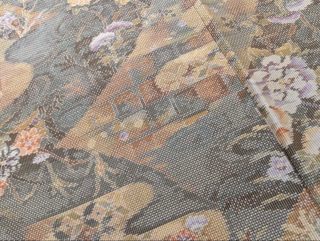 ⭐︎K0967 美品 逸品 お洒落 都喜ヱ門 7マルキ 正絹 木綿 大島紬