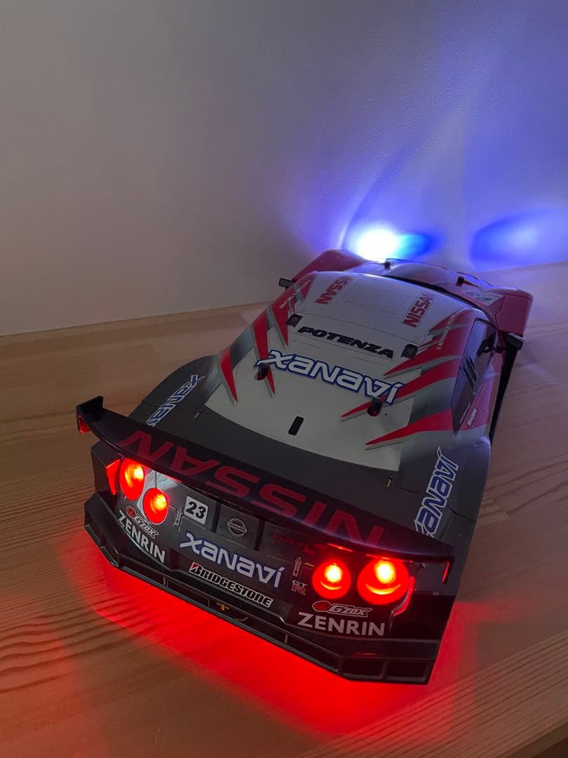 タミヤTT-01 NISSAN XANAVI NISMO GT-R LED付き