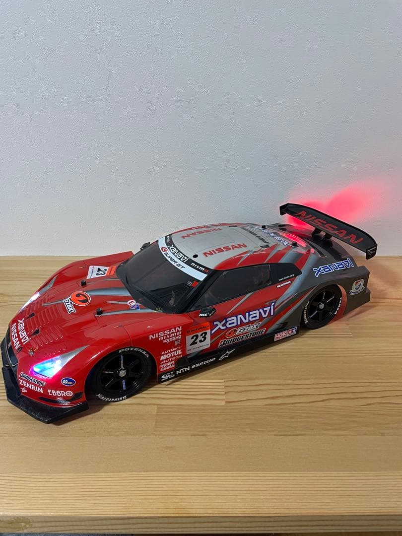 タミヤTT-01 NISSAN XANAVI NISMO GT-R LED付き