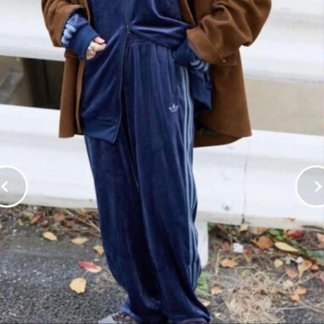 新品 adidas originals アディダス L トラックパンツ ベロア