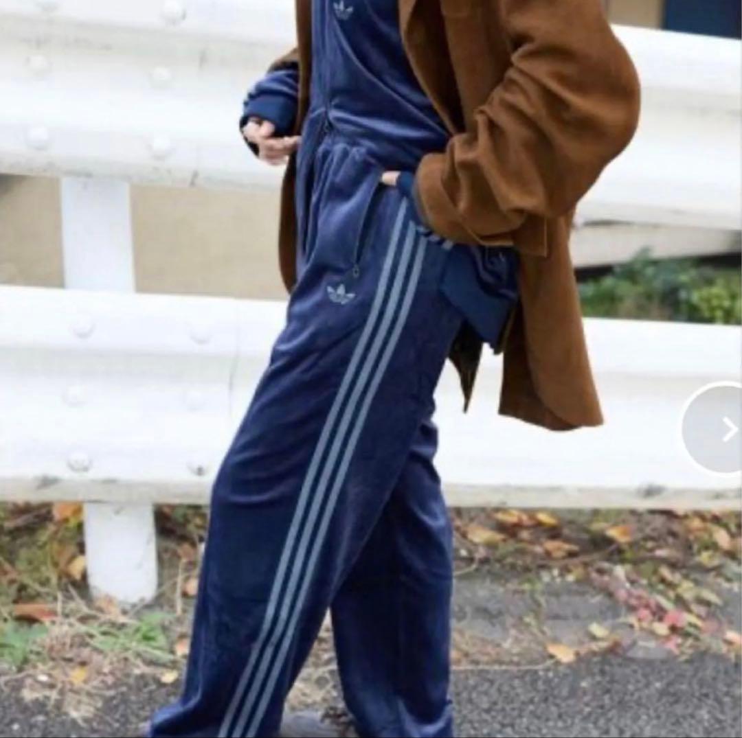 新品 adidas originals アディダス L トラックパンツ ベロア
